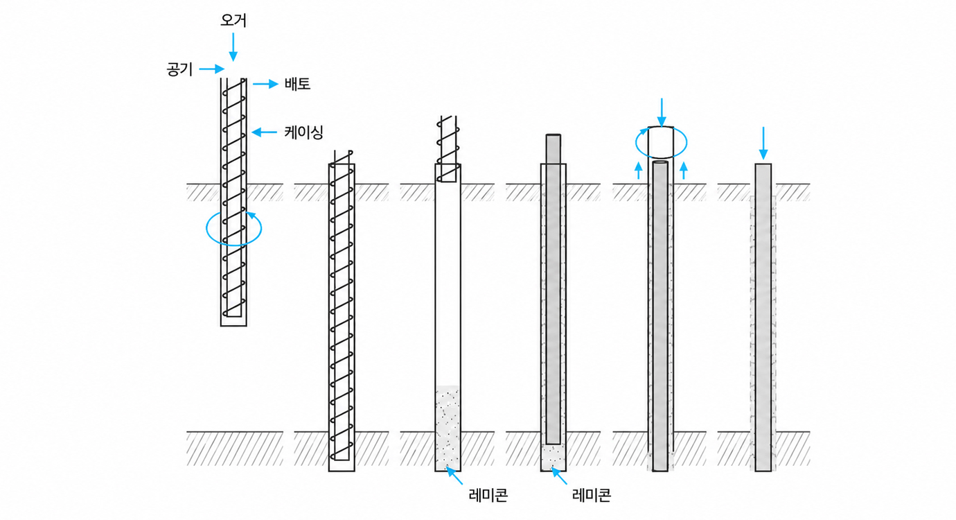 PRD 공법 단계별 시공도